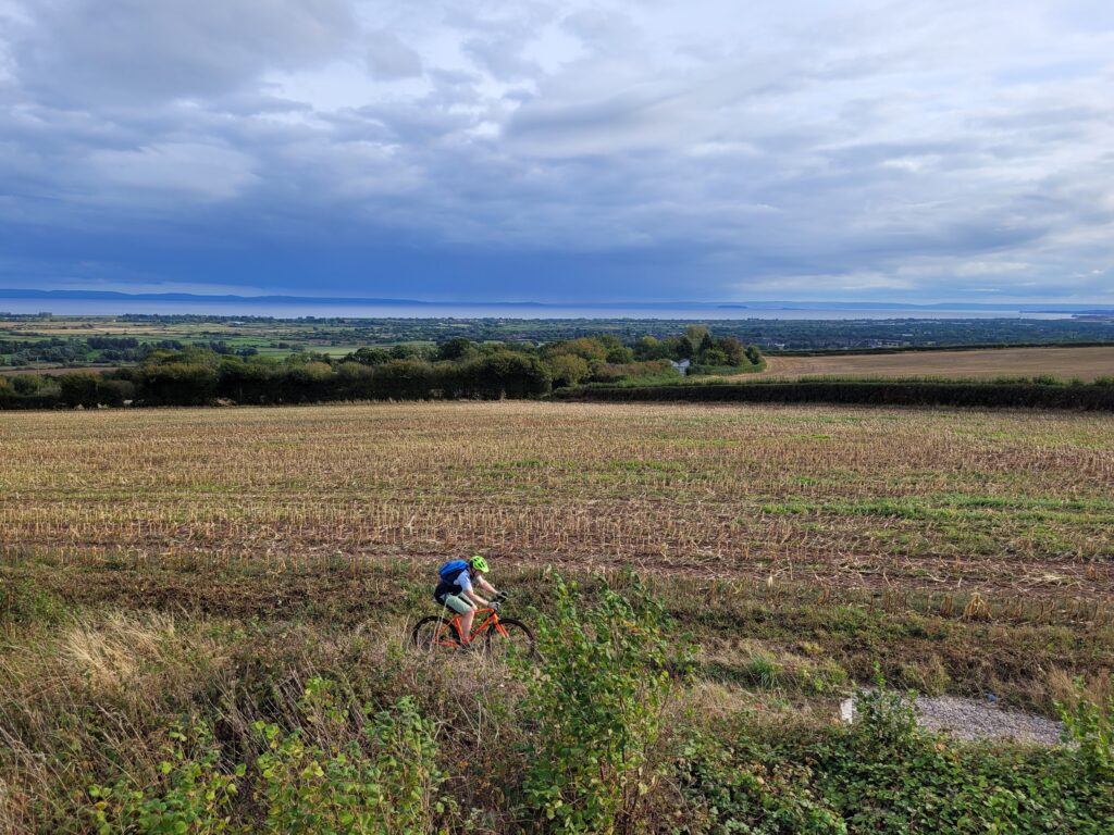Overlooking the Severn Estuary from Marshfield on a gravel ride