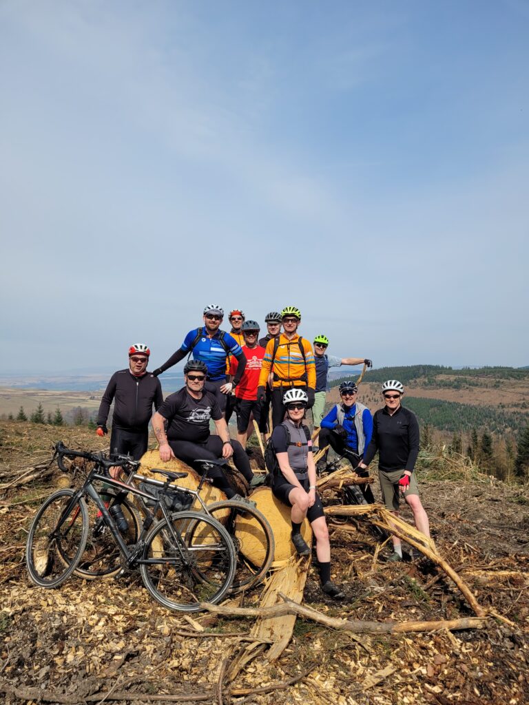 Whitchurch Cycling Club gravel ride to Llanwonno Forest fire trails