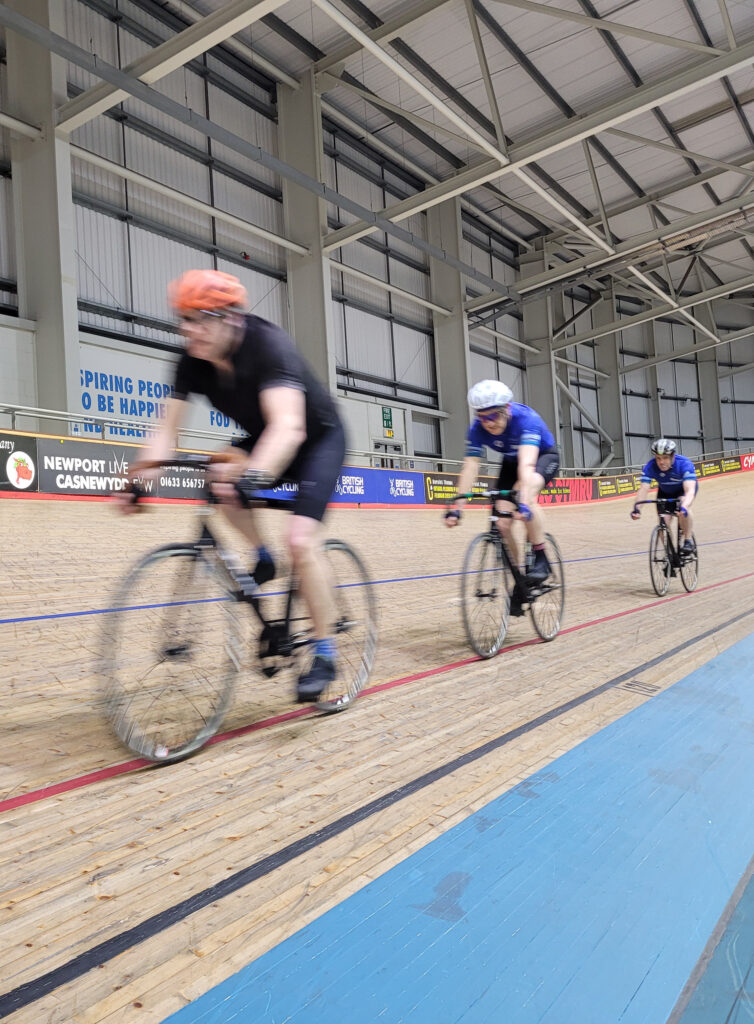 Whitchurch Cycling Club group ride at the National Velodrome of Wales, Newport