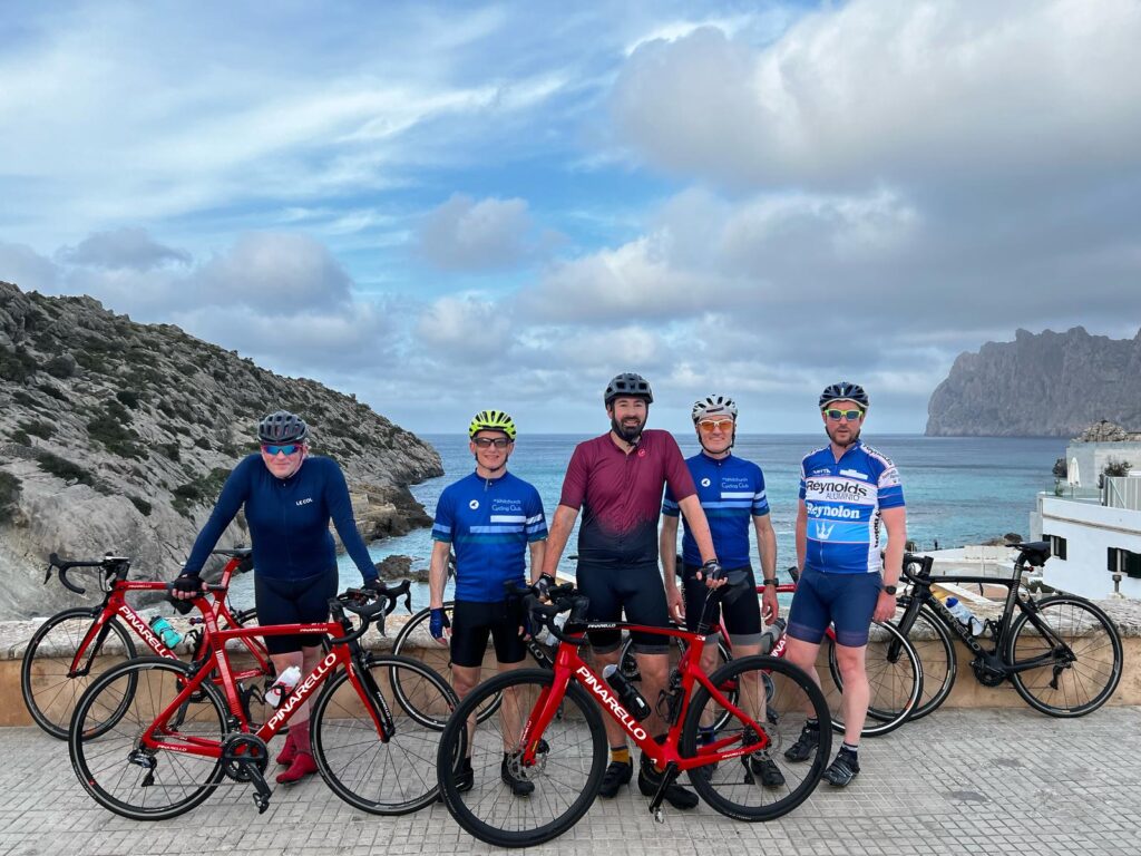 Whitchurch Cycling Club road riders in Mallorca