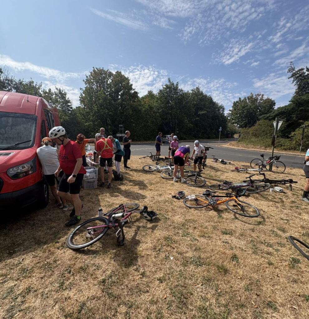 Food stop on day 3 at Broadclyst