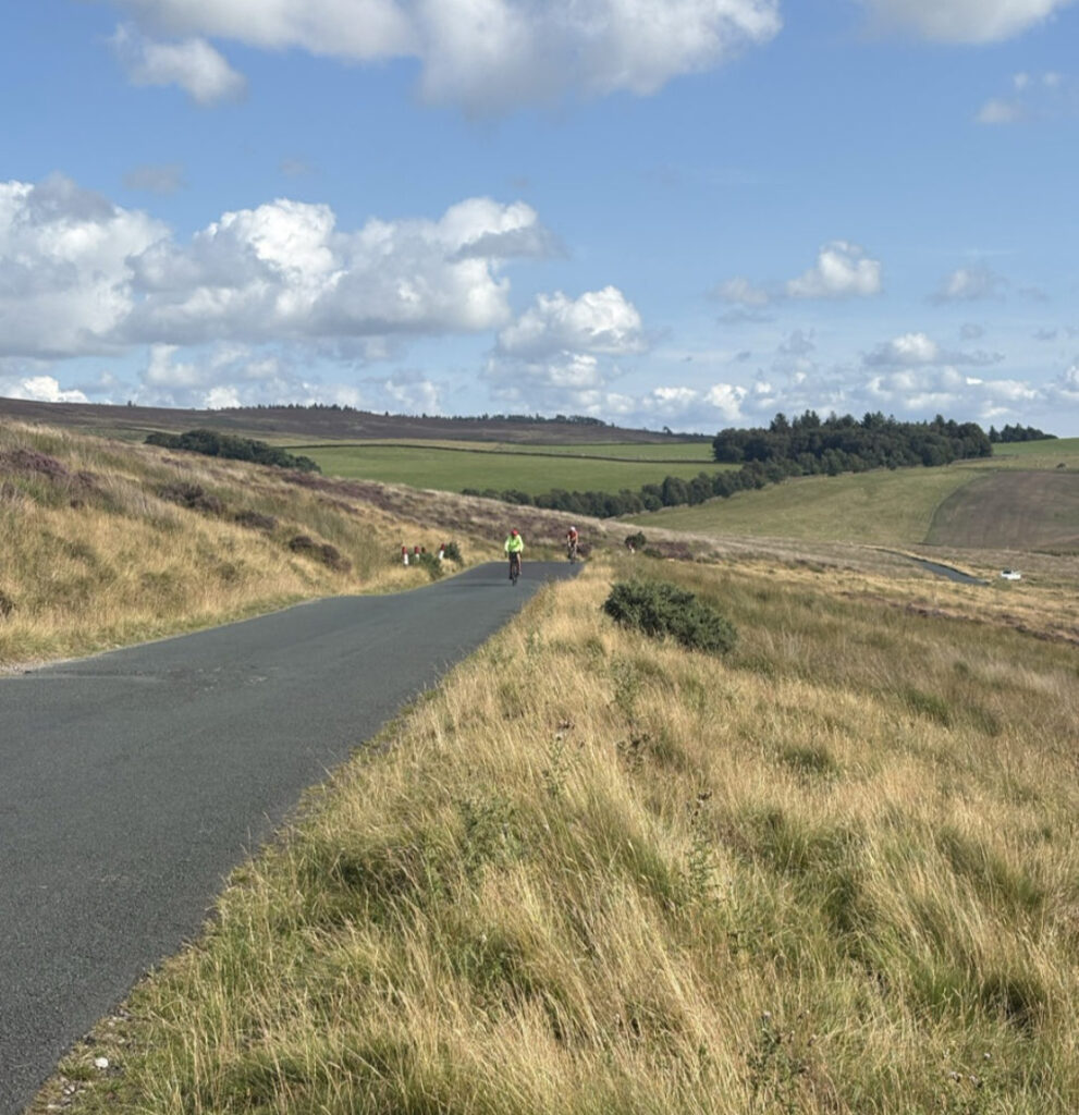 Road climb near Burnley